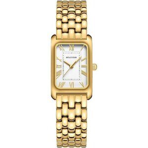 Vintage Gold Roman Numeral Watch Womens Waterproof Rectangular Dial Gift